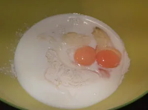 palacsinta tészta készítés első lépés