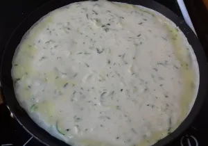 cukkini palacsinta sütése