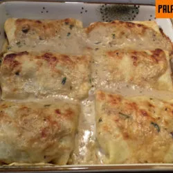 gombás csirkés palacsinta sütőben sütve