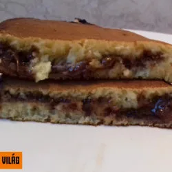 nutellával töltött amerikai palacsinta